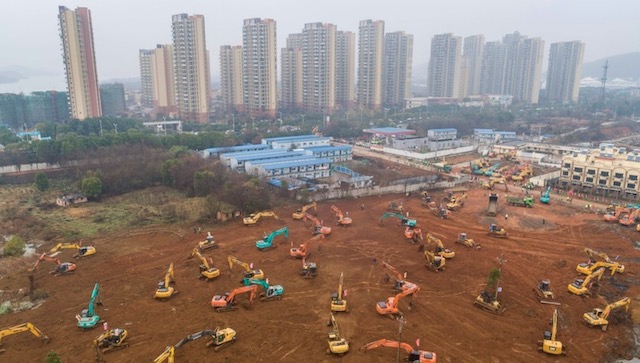 中国・武漢に1000床の新型肺炎治療特化病院　たった10日間で建設