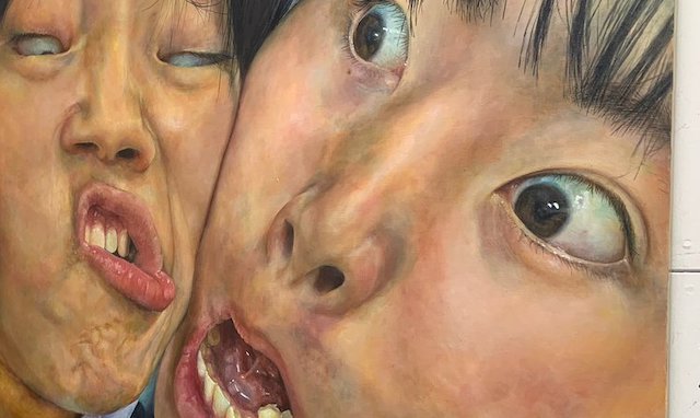 【信頼】『駿台甲府高等学校美術デザイン科展において私の描いた油絵がまさかの「大賞」でした‼️ 驚きを隠せません…笑』